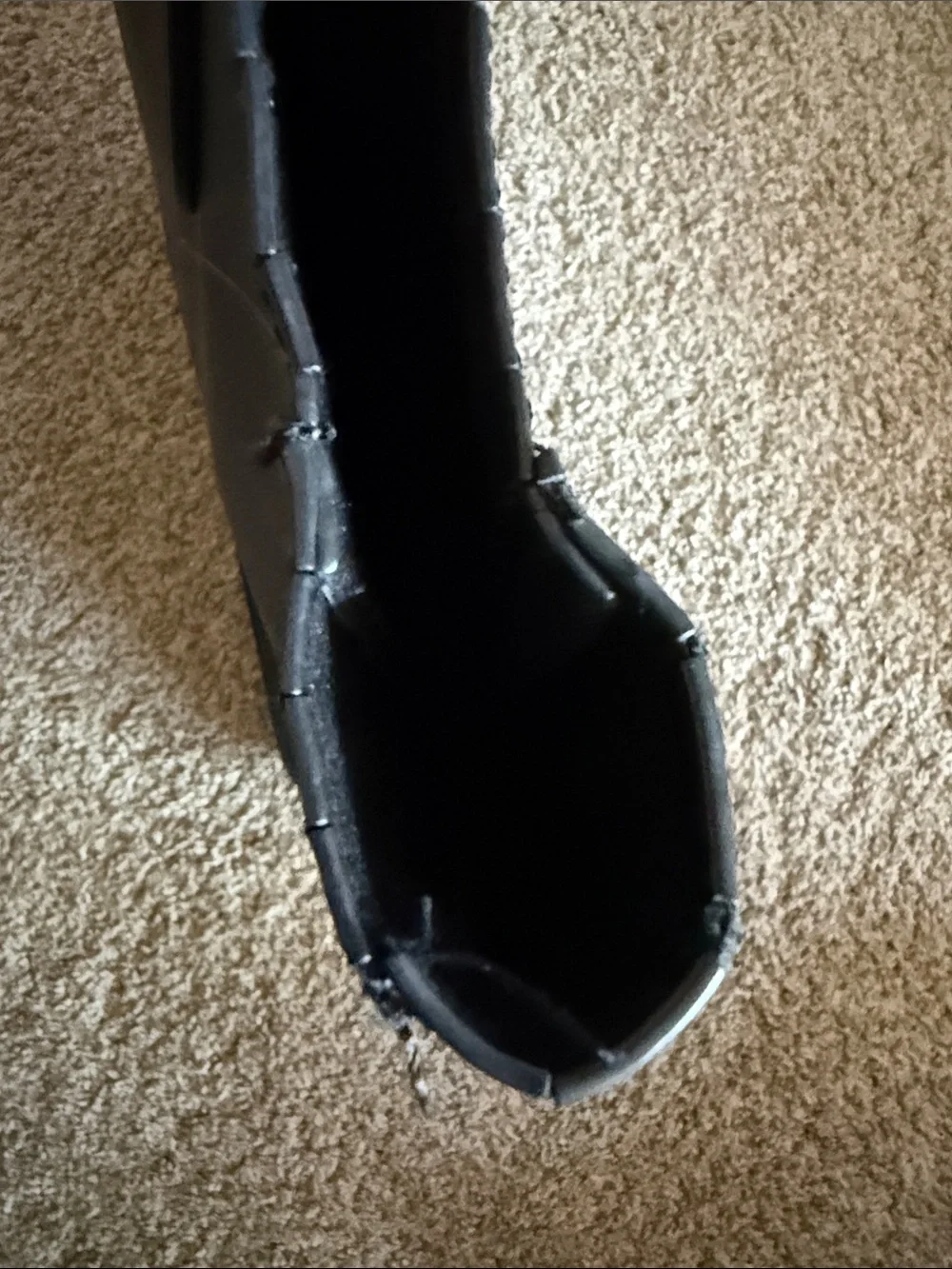 Steve Madden Black Leather Tote with Gold Corner Accents